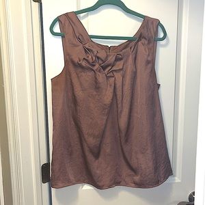 Sleeveless rose gold blouse